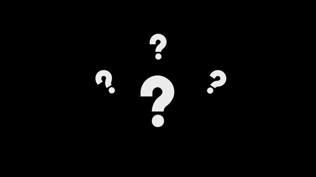 Pattern of small question marks, question mark animation, Visual representation of curiosity, confusion, inquiry, and the search for answers, question mark surrounded, problem solving.