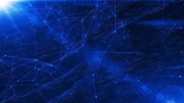 Abstract Digital Network Data Flow Background