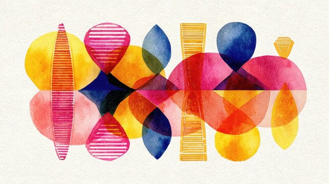 Heredity traits flat design top view biological inheritance theme water color vivid. 