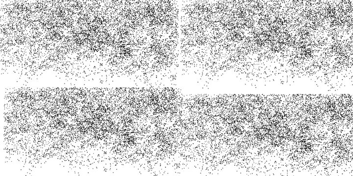Stipple pattern, dotted geometric background. Stippling, dotwork drawing, shading using dots. Pixel disintegration, random halftone effect. White noise grainy texture. modern
