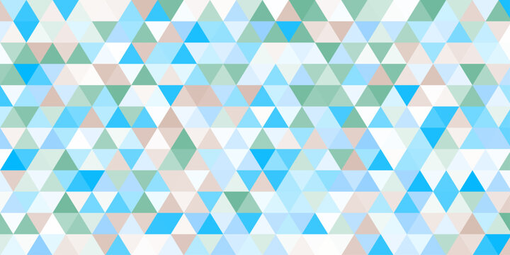 Triangular shapes seamless pattern background. 