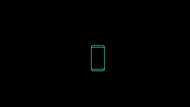Animated gallery icon animation with smart phone