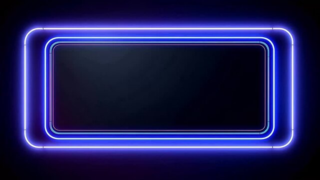 Digital futurism sci-fi metal neon frame hud display geometric background