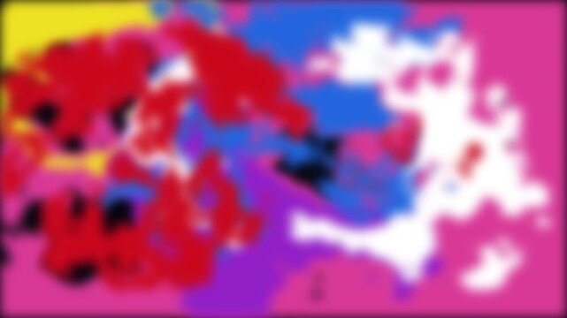 Blurry abstract primary color spots suitable for graphic design projects, presentations, web backgrounds, and artistic creations. Vibrant red, blue, yellow, white, and black palette.