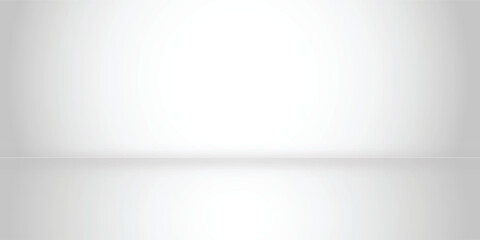 Obraz premium Abstract grey background. Empty room with spotlight effect. Vector illustration.
