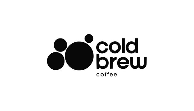 Modern Cold Brew Coffee Logo Design