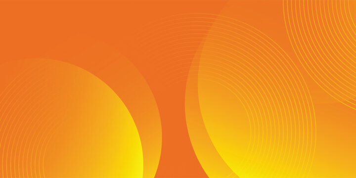 Abstract orange gradient background, with trendy Modern geometric graphic design. Simple minimal circle yellow and orange gradient pattern background design