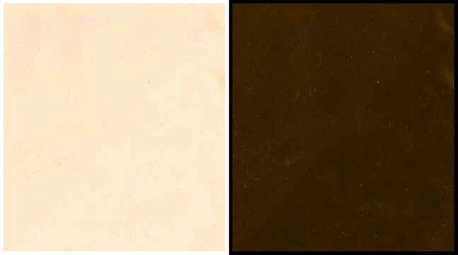 Minimalist split screen background with cream and dark brown textures, dual tone abstract paper surface, elegant contrast backdrop for design