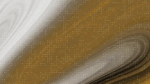 Swirling motion gold white liquid marble pattern smooth surface bright tiny glowing dots