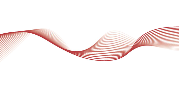 Vector abstract red background with dynamic red waves, lines and particles.background illustrator