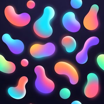 Vibrant Liquid Shapes Collection