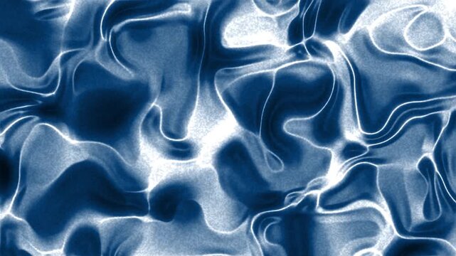 Bright blue liquid caustic light ripples flowing motion patterns abstract digital art texture