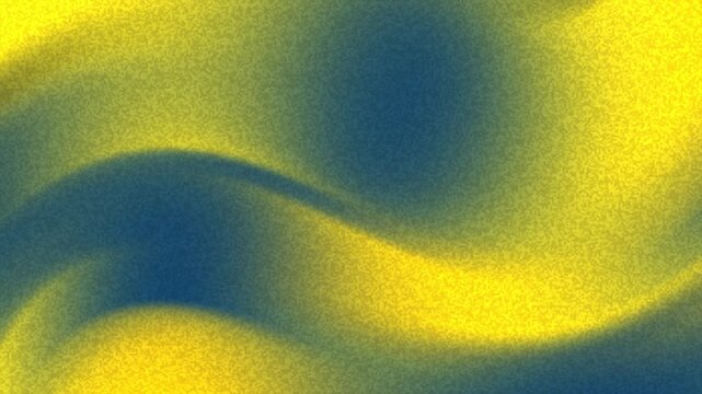Yellow blue motion gradient waves abstract noise texture digital art grainy smooth pattern