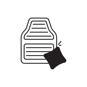 Car Floor Mat Cleaning Icon
