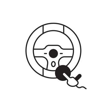 Steering Wheel Polishing Icon Design
