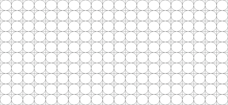 Abstract geometric pattern with repeating circles Vector