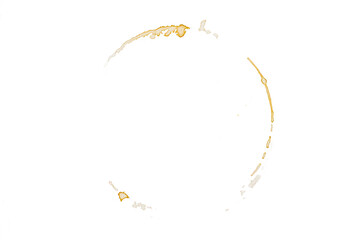 Coffee stains isolated on white background