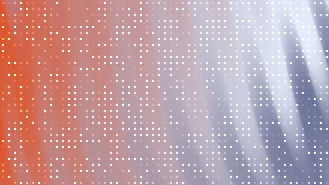 Orange purple gradient motion background pattern white bright circular light spots neon grid