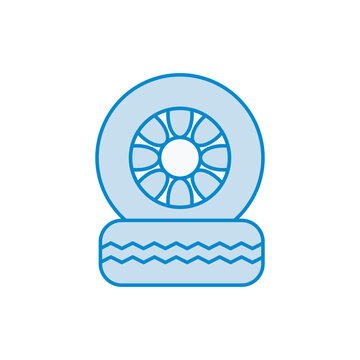 Car Tire Icon Design