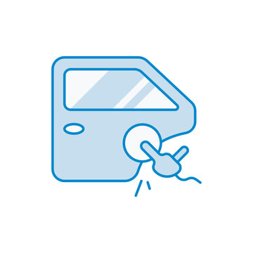 Car Door Polishing Service Icon