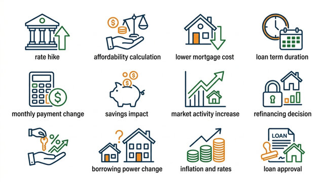 Mortgage and Loan Decision Factors Infographic