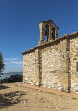 Church of Saint Michael the Archangel, Pieve di San Michele Arcangelo, Isola Maggiore, Lago Trasimeno, Umbria, Italy