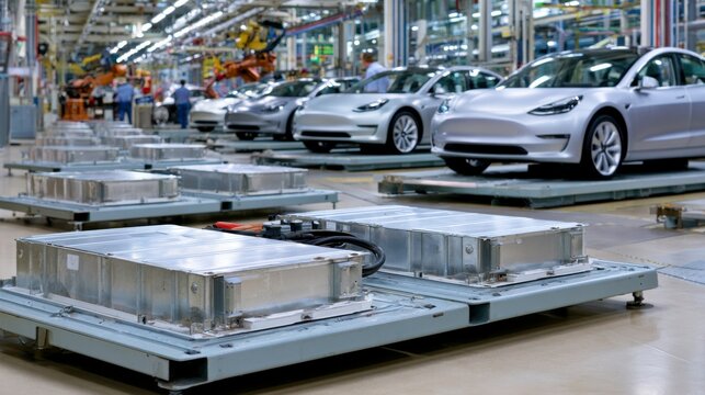 Innovative automotive manufacturing process factory floor production line industrial environment wide-angle view technology insights