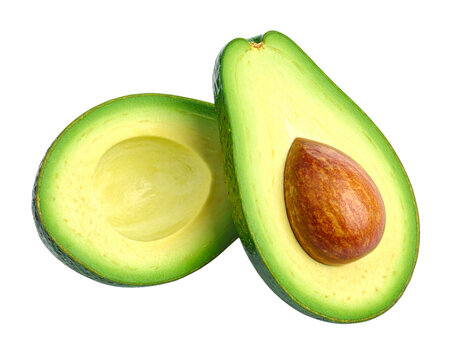 avocado isolated on white background