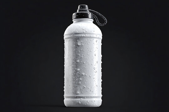 Stay refreshed with this sleek white water bottle, perfect for workouts, hiking, and everyday hydration, keeping you energized and ready for anything