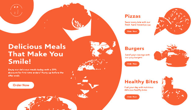 Delicious Meals For Delivery - Pizzas, Burgers, Healthy Bites - Order Now