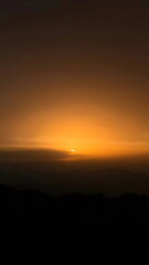 Fototapeta premium Sunrise in the mountains of Huangshan