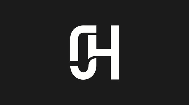 Interlocking monogram logo design with letters C and H.