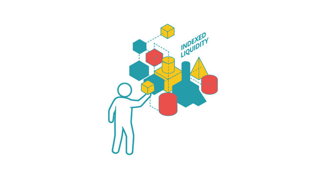 Person arranging colorful blocks for increased productivity concept.