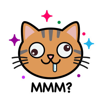 Funny Ginger Cat Confused Mmm Expression