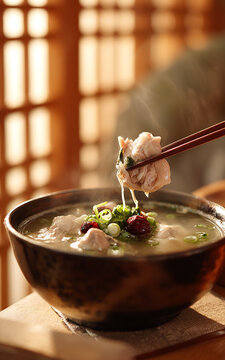 Healthy Korean Summer Tonic Food Samgyetang