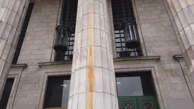 Argentina Buenos Aires Derecho University Law Architecture Column Neoclassical Exterior Pan View