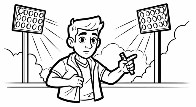 Young man holding video game controller excitedly playing.