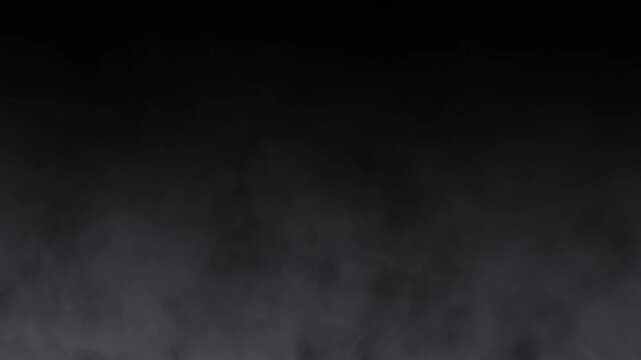 Cinematic moving fog and smoke overlay on transparent background