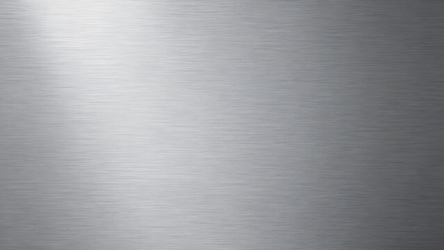 Brushed metal texture with subtle light reflections and horizontal grain