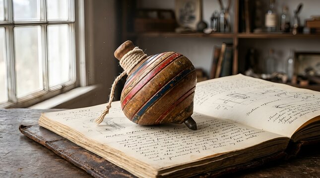 old books on a wooden table