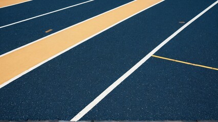 Fototapeta premium Minimalist Running Track Lane Composition