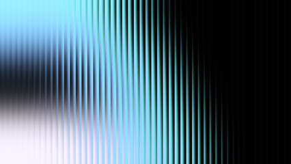 Fototapeta premium Clean fluted glass visual blending blue and white gradient shades for business presentation slide to support corporate branding.
