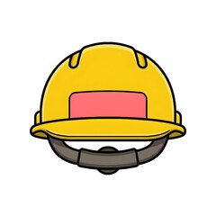 Fototapeta premium Construction Safety Helmet Vector Illustration | Protective Hard Hat Clipart
