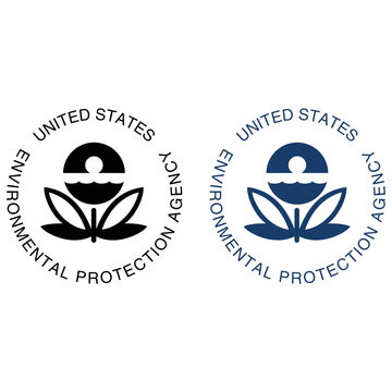 US EPA Logo Icon | United States Environmental Protection Agency Symbol Black Blue