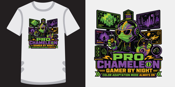 Pro chameleon gamer by night color adaptation mode always on design.