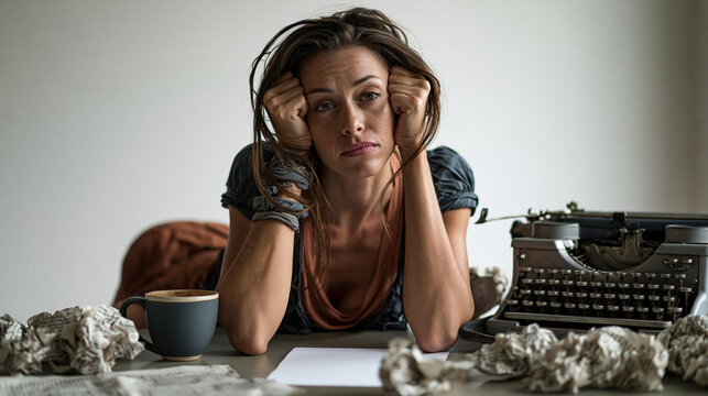 Blocco Creativo della Scrittrice: il Peso delle Parole Vuote