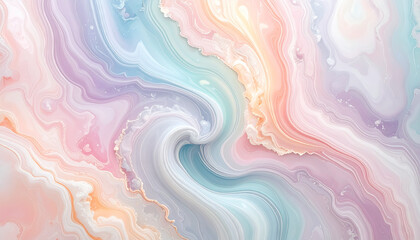 Fototapeta premium Abstract swirls of pastel colors
