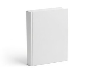 Fototapeta premium A stack of blank white books on a white background