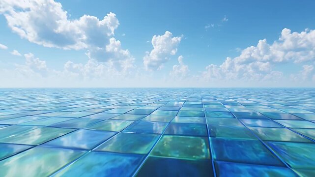 Ocean Tiles and Sky.