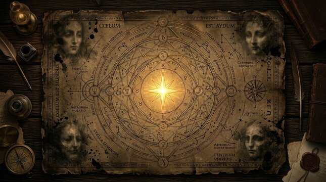Mystical Ancient Map Artifact